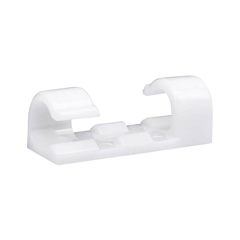 Cable Clips Organizer Drop Wire Holder Cord Management Pack of 20 White