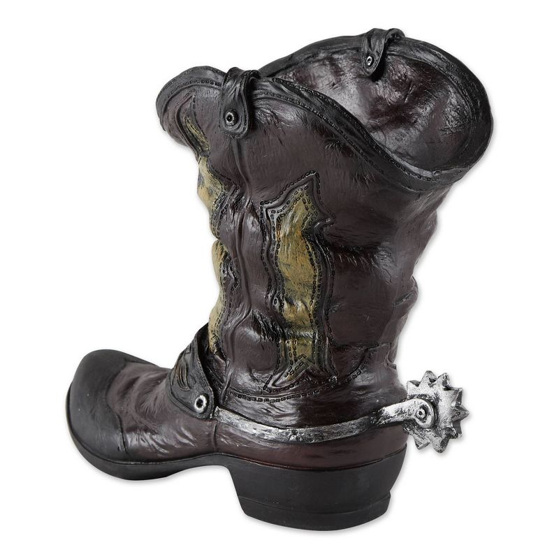 6.1" Indoor/Outdoor Polyresin Spurred Cowboy Boot Planter - Zings & Thingz