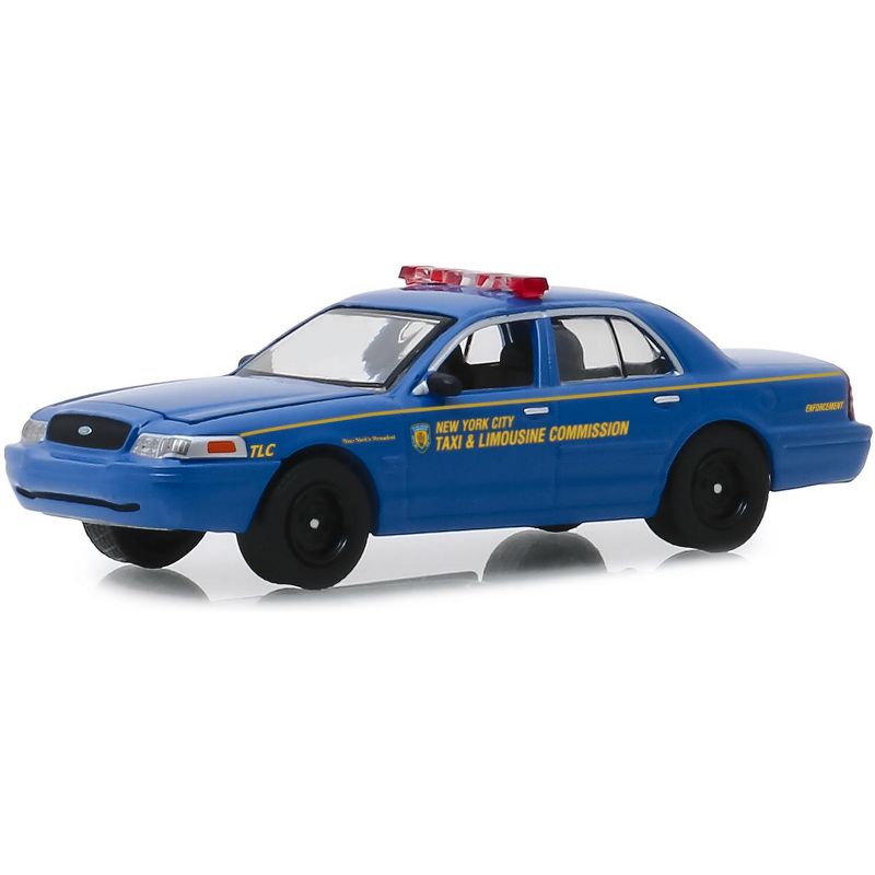 2006 Ford Crown Victoria "New York City Taxi and Limousine Commission" ("TLC") Blue 1/64 Diecast Model Car by Greenlight