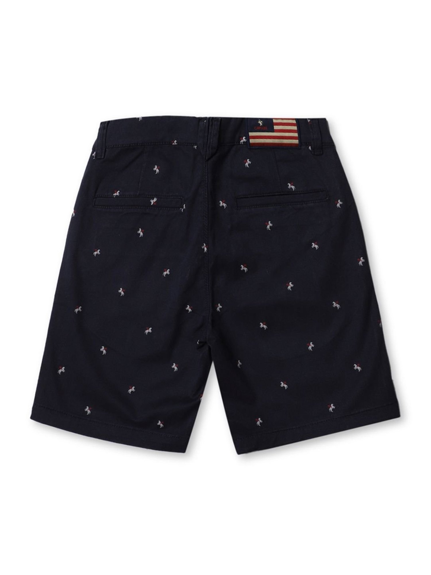 U.S. Polo Assn. Kids Blue Printed Shorts