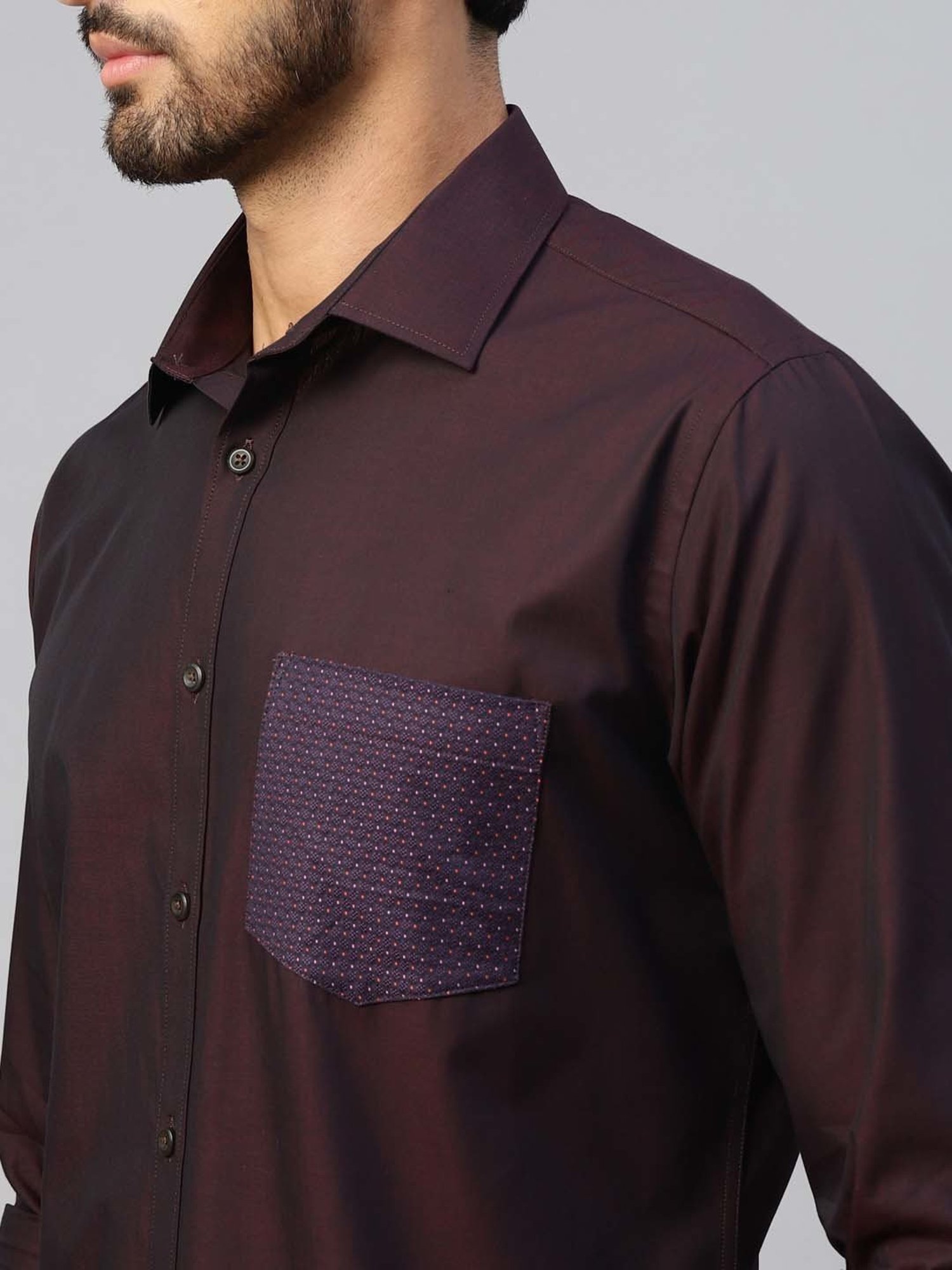 Don Vino Purple Slim Fit Shirt