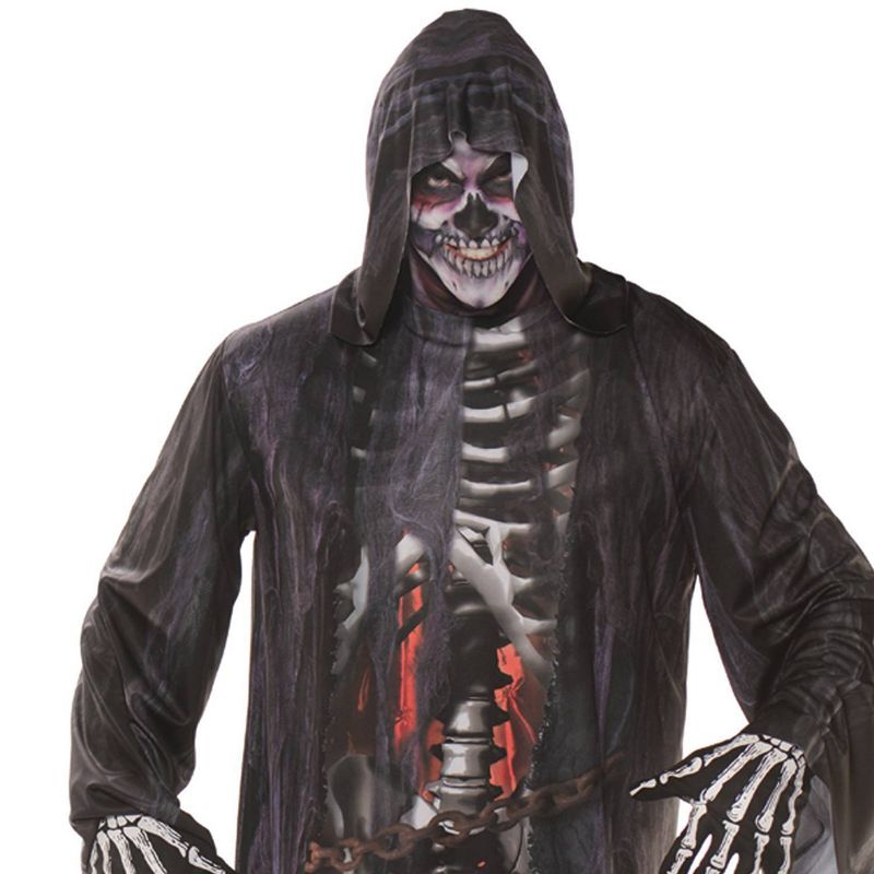Adult Grim Reaper Photo Real Robe Halloween Costume One Size