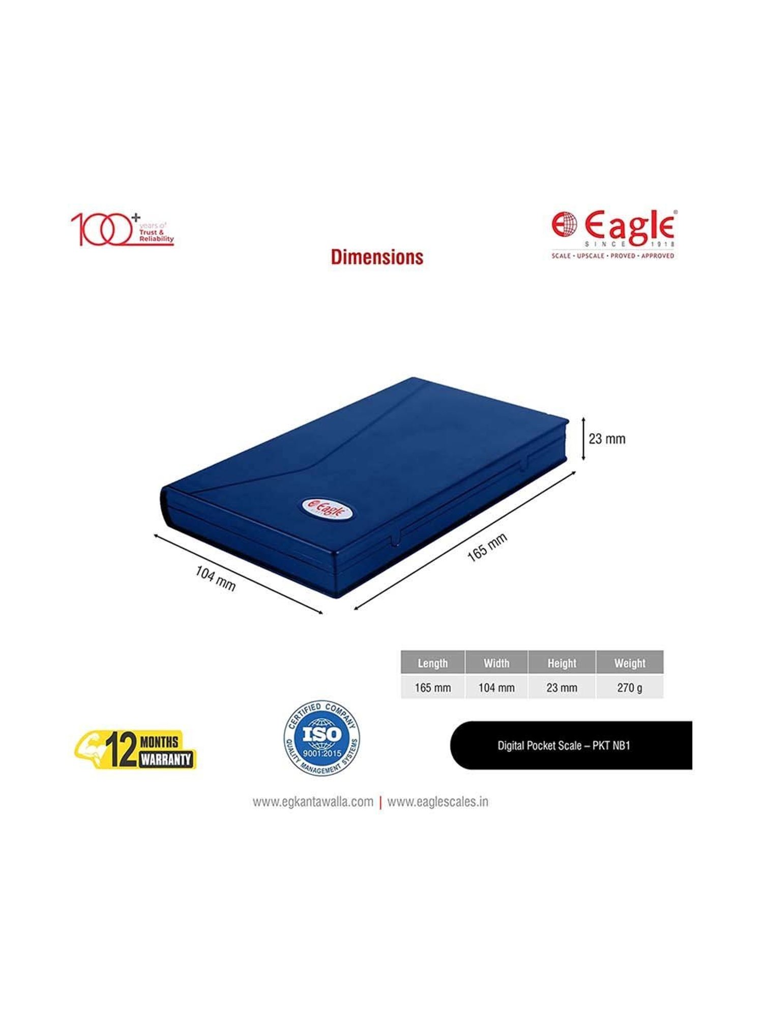 Eagle PKT-NB1 Digital Pocket Scale 600 g Capacity, 0.01g Accuracy,Small Machine, Gold Weight Machine