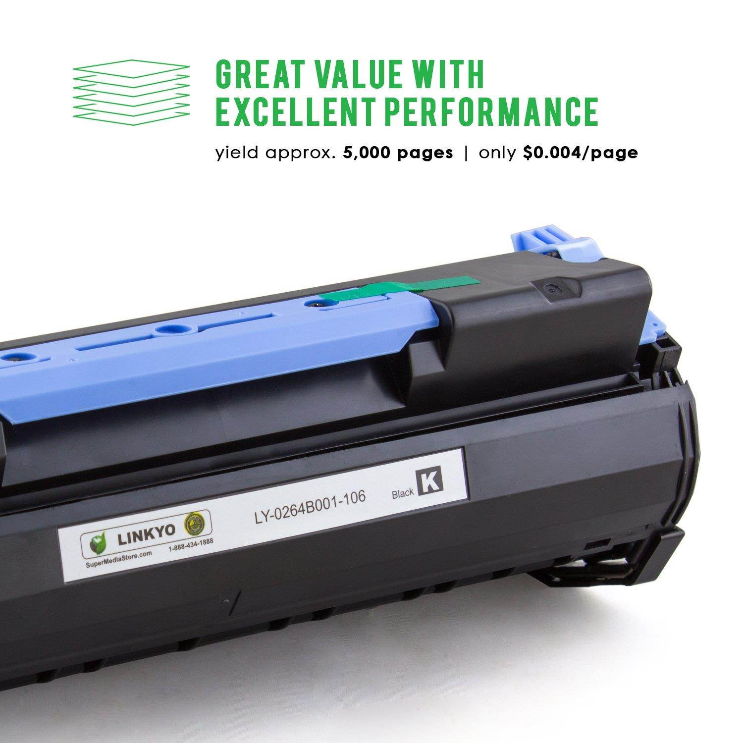 LINKYO Compatible Toner Cartridge Replacement for Canon 106 0264B001AA (Black)