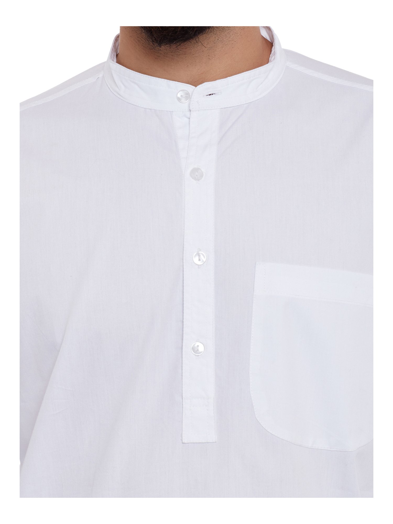 Even White Cotton Regular Fit Kurta