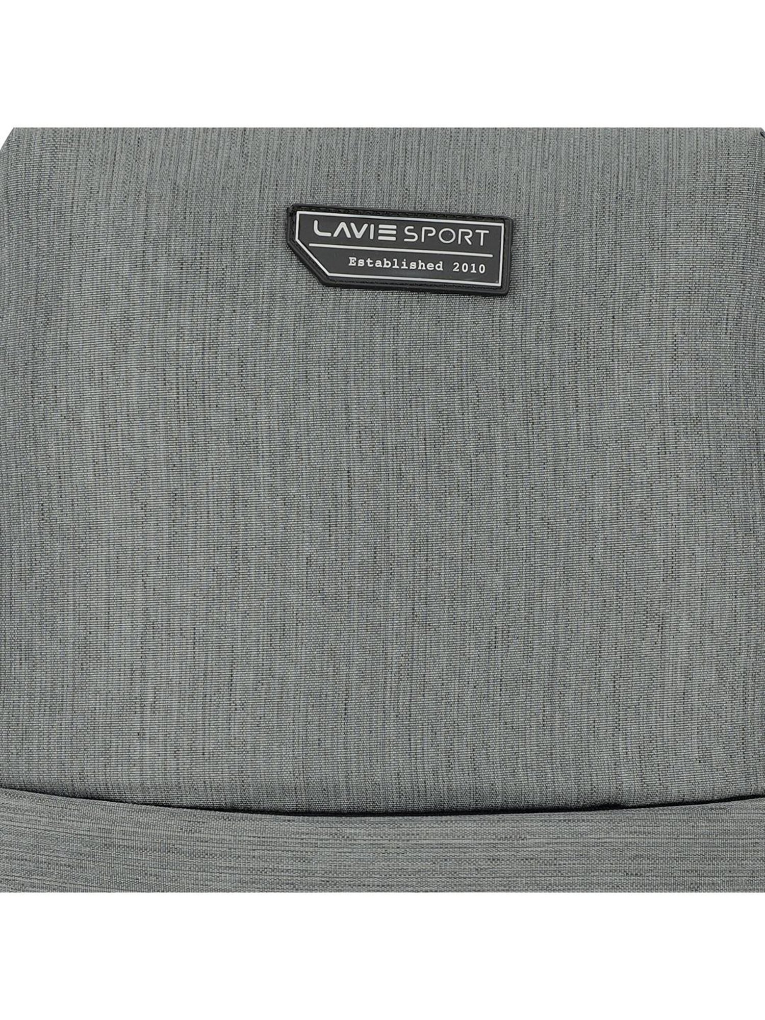 Lavie Sport Pex Grey Polyester Solid Laptop Backpack - 21 Ltrs