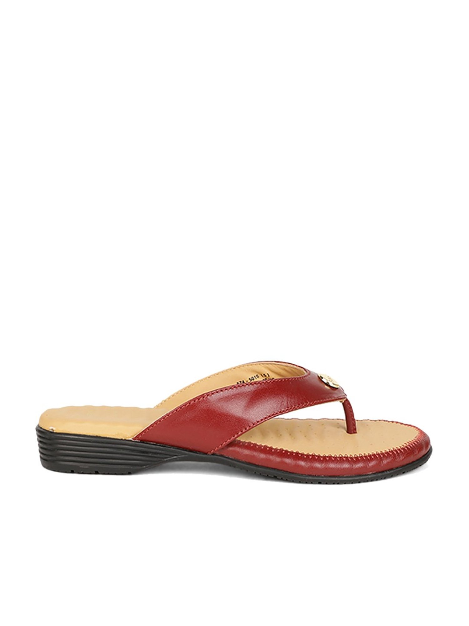 Scholl by Bata Women's Maroon Thong Sandals