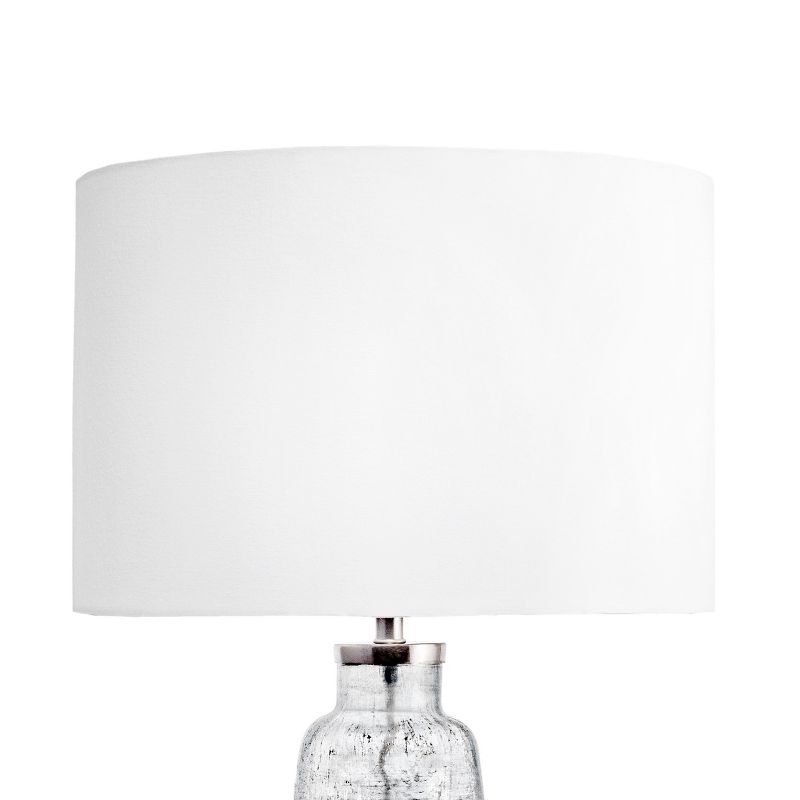 nuLOOM Clay 28" Glass Table Lamp Lighting - Gray 27.25" H x 14" W x 14" D