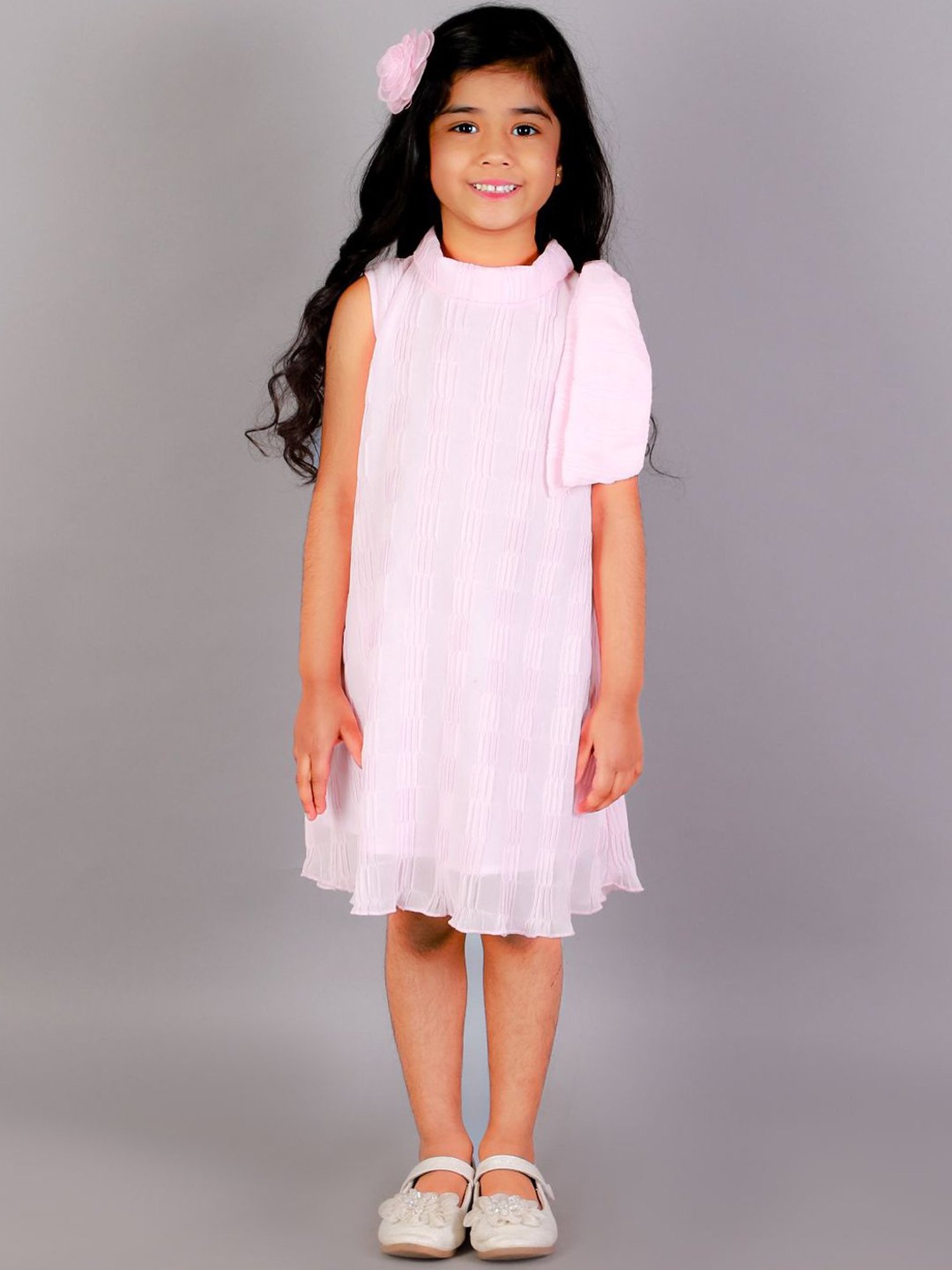 KidsDew Pink Regular Fit Dress