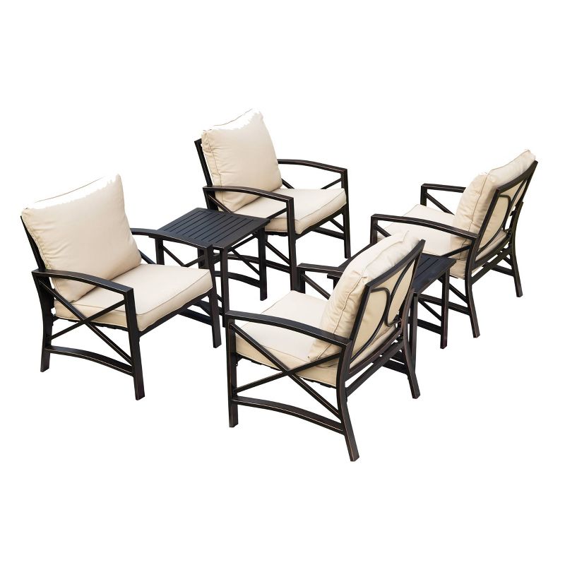6pc Steel Frame Patio Conversation Set - Patio Festival