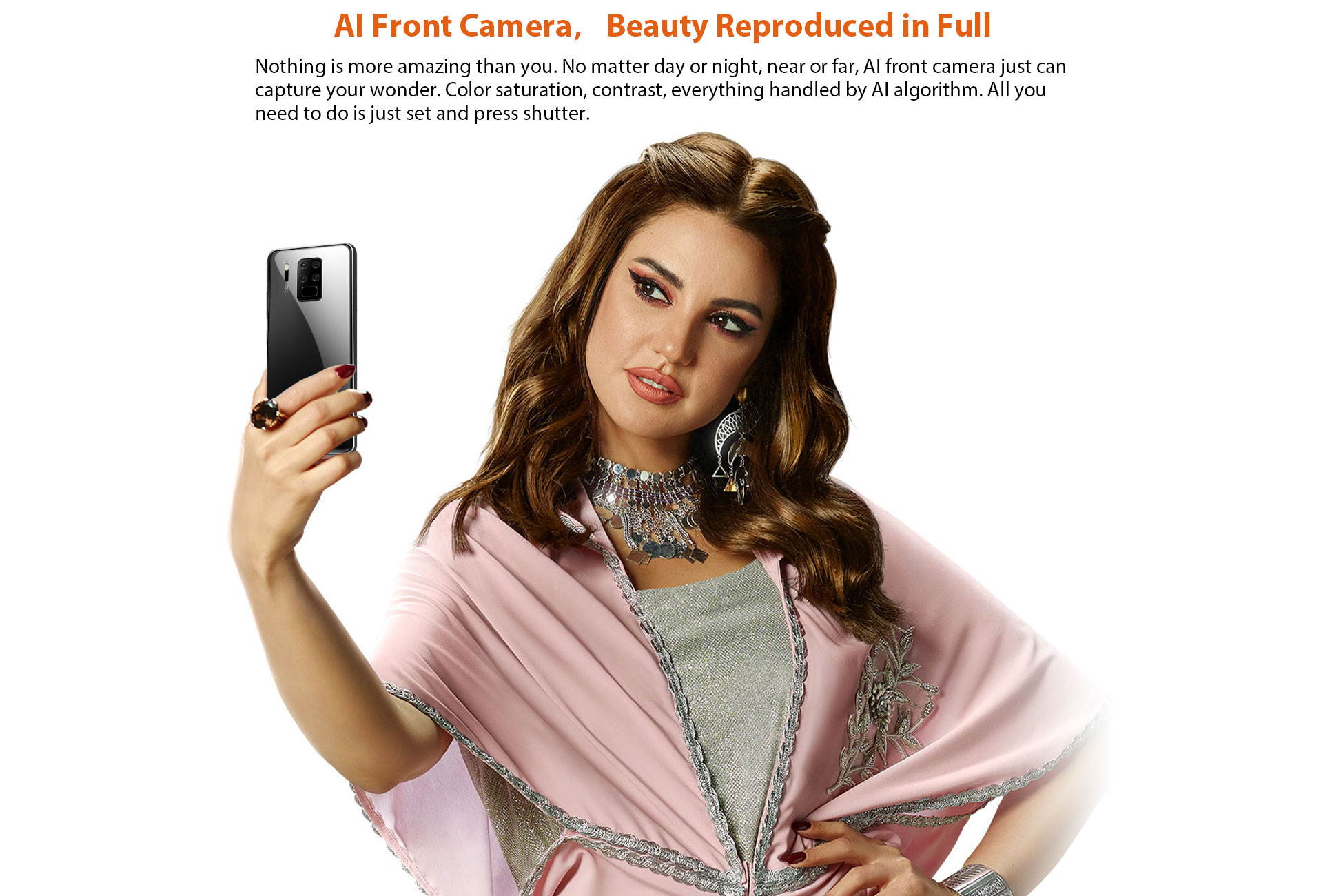 4G Mobile Phone OUKITEL C18 Pro, Quad Camera 16MP+8MP+5MP+2MP, 6.55&rsquo;&rsquo; Full HD SIM Free Smartphone Unlocked, Helio P25 Octa Core 4GB+64GB, 4000mAh Fingerprint Face Unlock Android 9.0 DUAL SIM