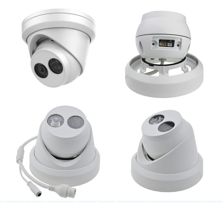 Hikvision 8MP 4K UltraHD Outdoor Security POE IP Camera DS-2CD2385FWD-I ,EXIR 98ft Night Vision ,2.8mm fixed Lens Turret camera, Smart H.265+, SD Card Slot, WDR ,DNR, IP67,ONVIF,1-Pack