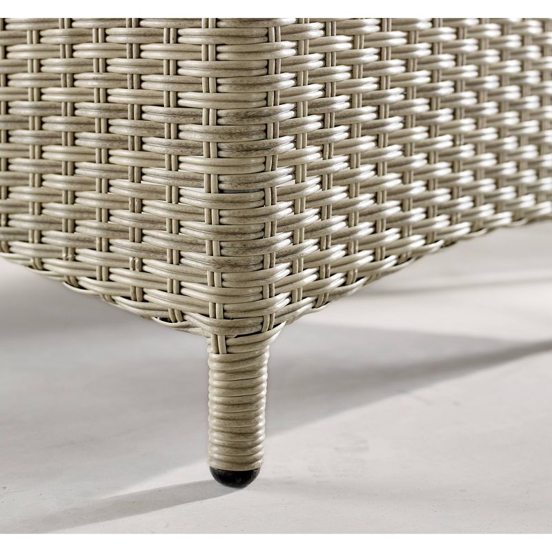 5pc All-Weather Wicker Haven Recliner and Accent Table Set - Alaterre Furniture