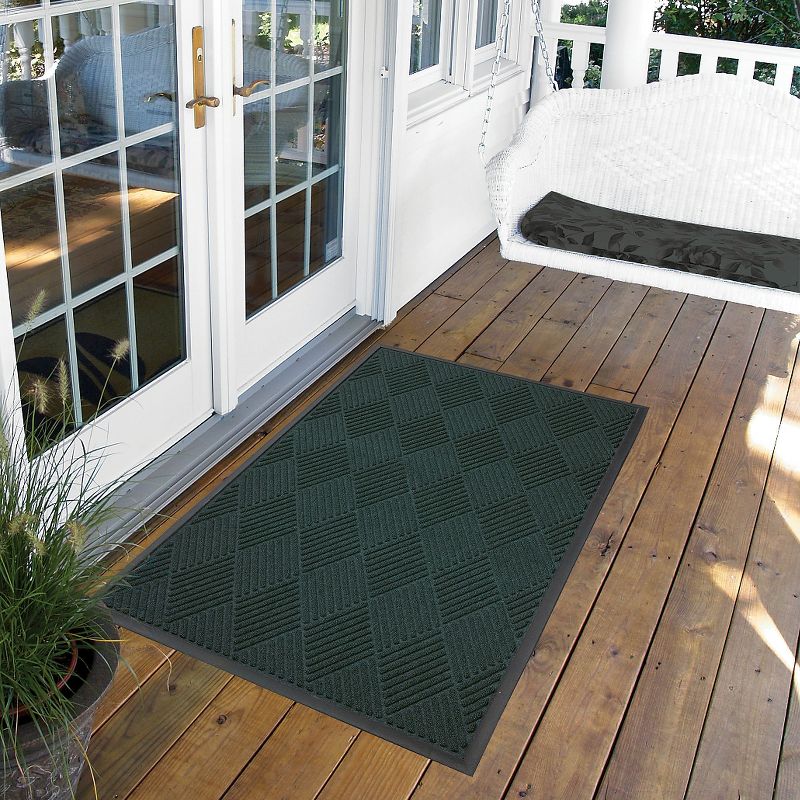 Dark Green Solid Doormat - (2'X3') - HomeTrax