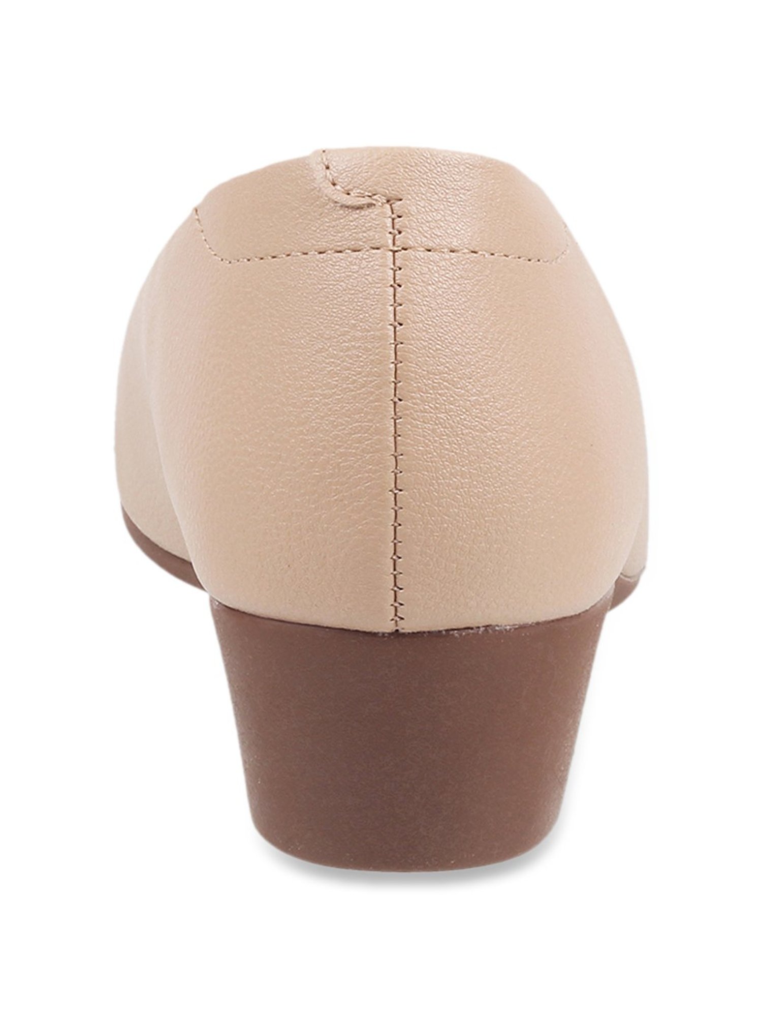 J. Fontini by Mochi Women's Beige Wedge Pumps