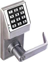 Alarm Lock - DL3000IC US26D - Electronic Keyless Lock, 2-3/4 Backset, Cylindrical, Satin Chrome, 1-5/8 to 1-7/8 Door