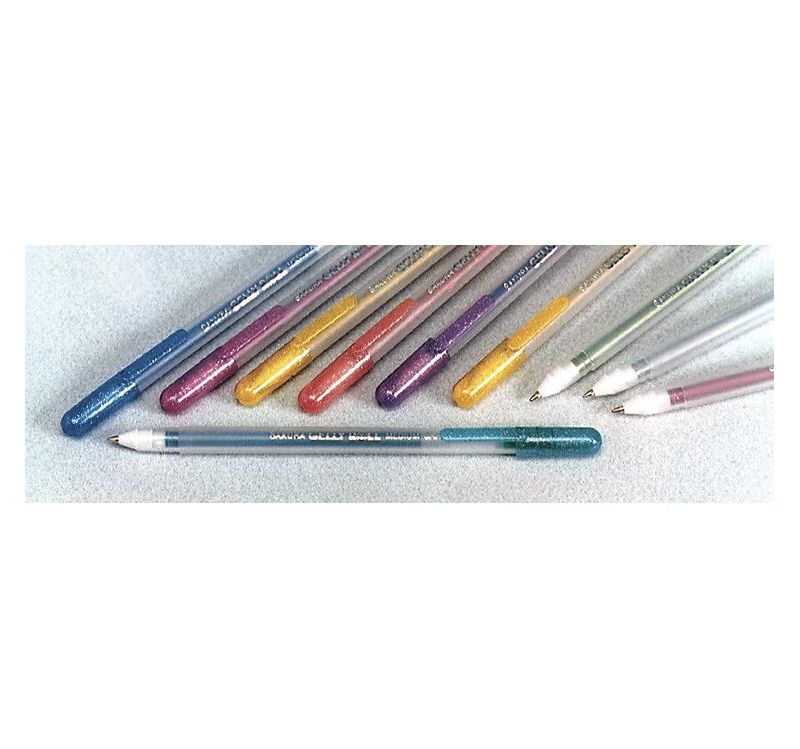 Sakura Gelly Roll Metallic Pens, 1 mm Tip, Assorted Colors, set of 10