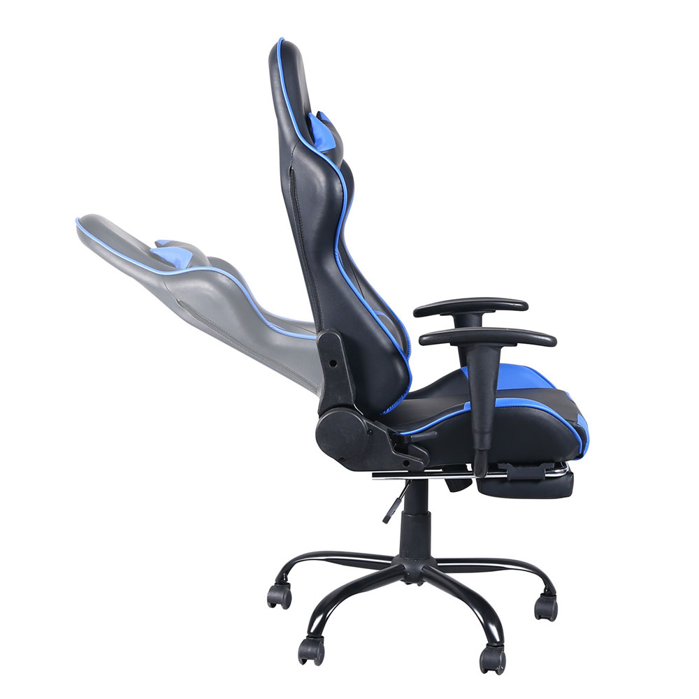Gaming Chair Office Chair, High Back Computer Chair, Swivel Office Chair, Ergonomic Adjustable Swivel Task Chair with Headrest and Lumbar Support, Gaming Chairs for Adults Teens, Black & Red, R022
