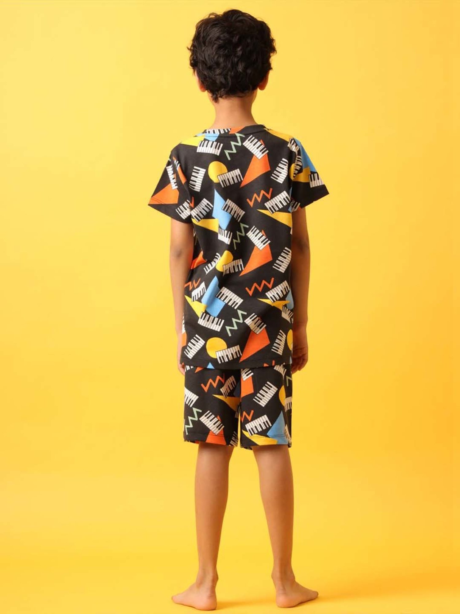 Nite Flite Boys Navy & Grey Born to Play Cricket Pyjama Set