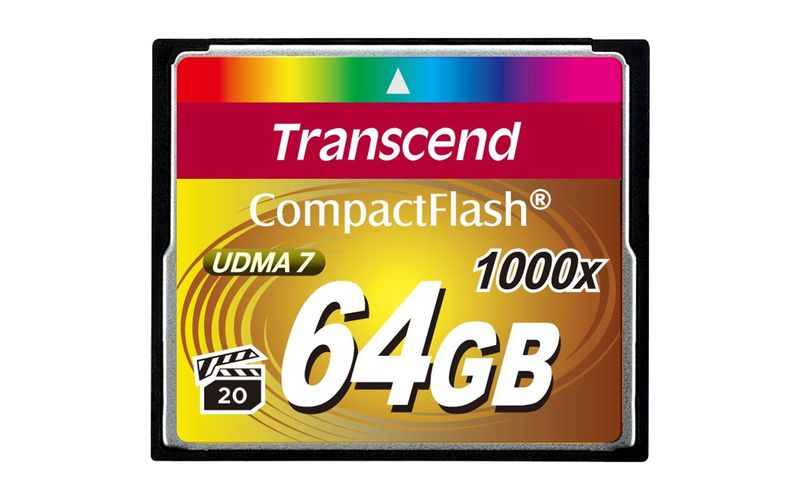 Transcend Ultimate 64 GB CompactFlash - 160 MB/s Read - 120 MB/s Write - 1000x Memory Speed