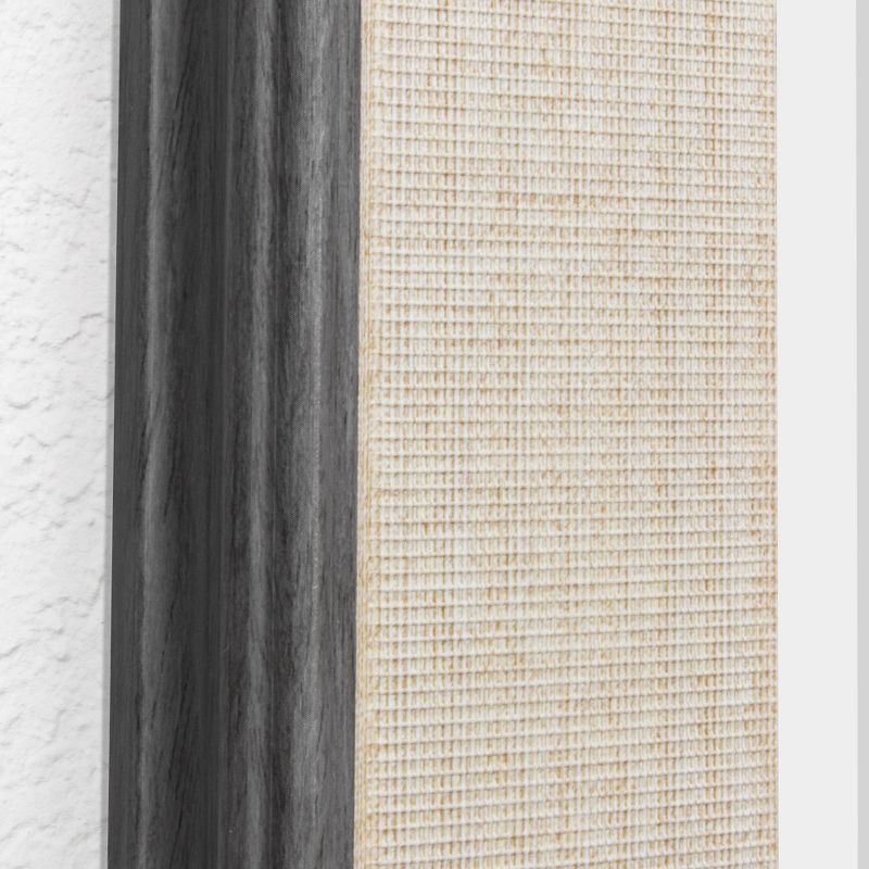 29.5" x 53.5" Textured Mat Liner Frame Mirror Gray - Head West