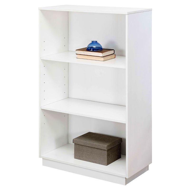 48" Trimble 3 Shelf Bookcase - White - Whalen