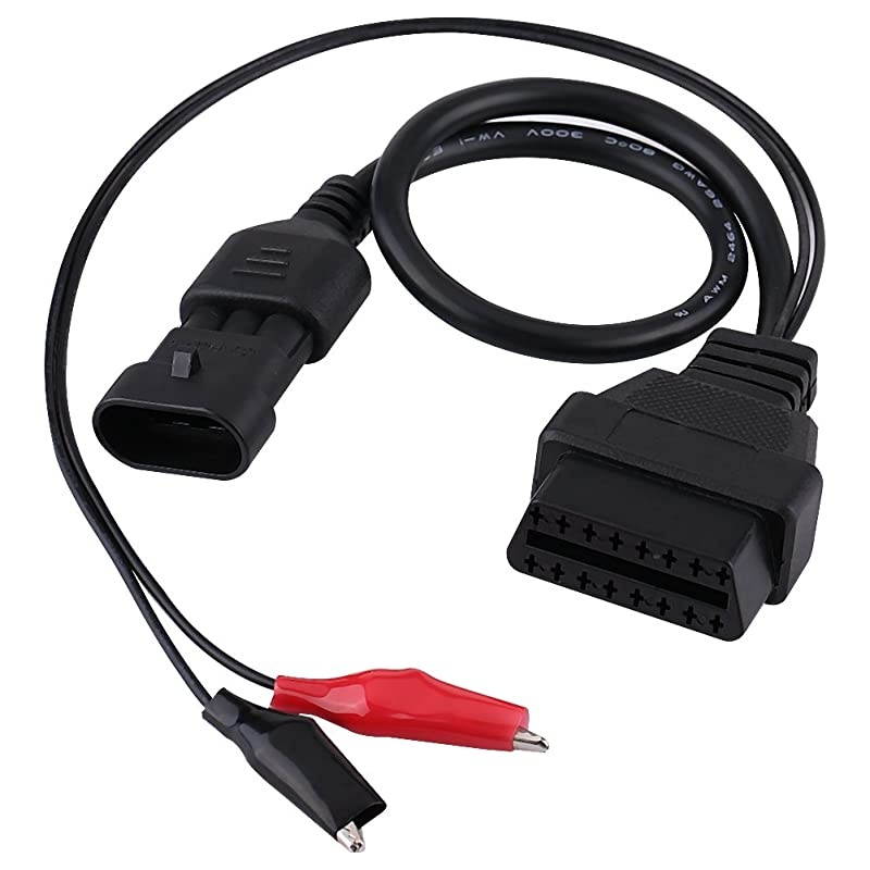 3 Pin to 16 Pin OBD2 Adapter Connector Diagnostic Cable for Fiat Alfa Lancia