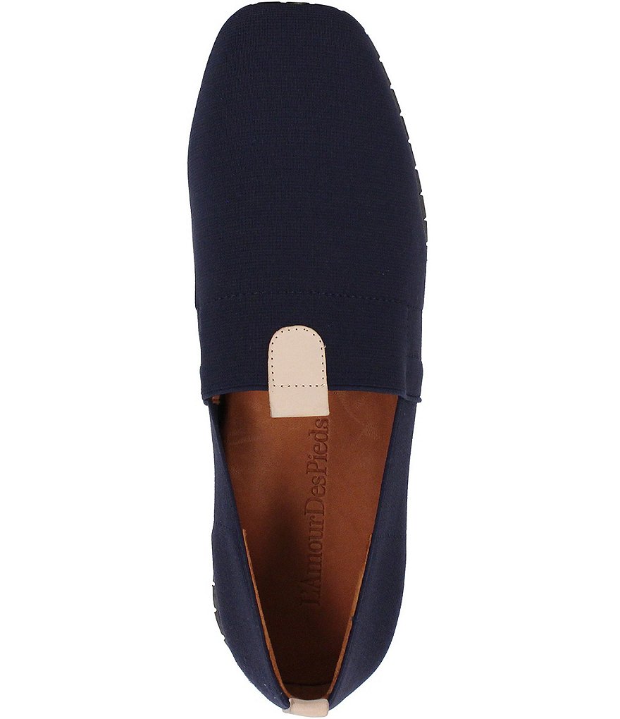 L'Amour Des Pieds Tumai Stretch Fabric Slip Ons