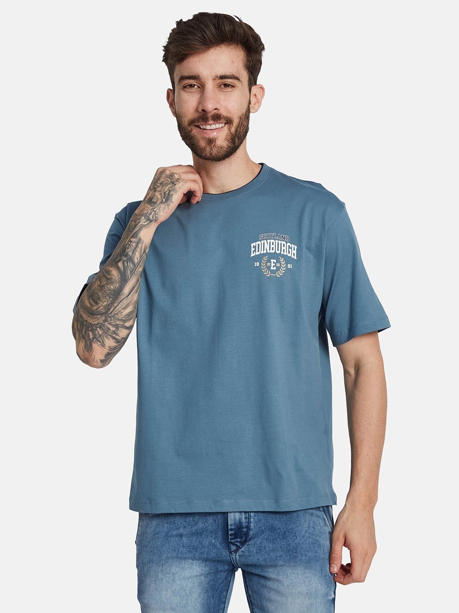 Octave Nile Regular Fit Printed T-Shirt