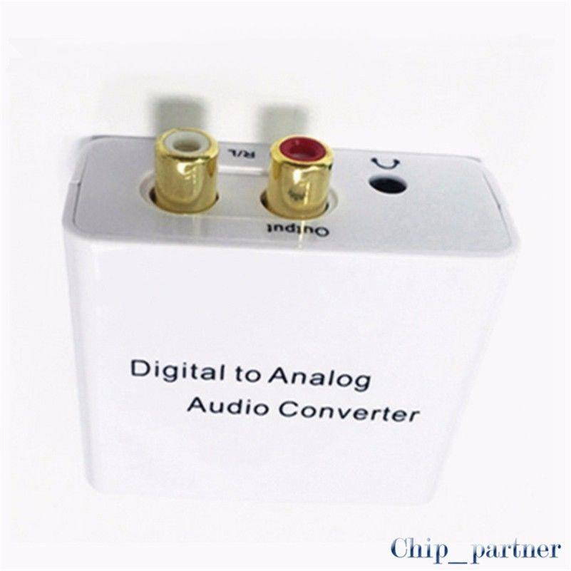 Digital Optical Fiber Coaxial to Analog Audio Converter S/PDIF Decoder 3.5 24bit