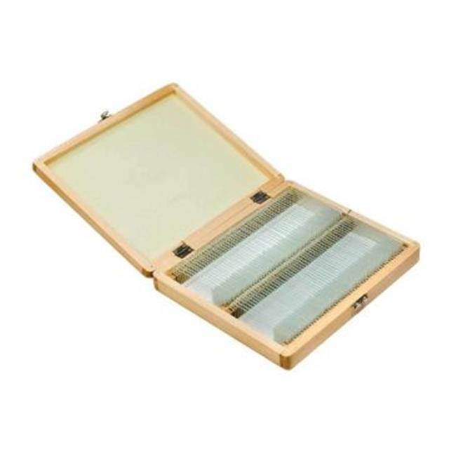 Barska Optics AF11942 Prepared Microscope Slides 50pcs with Wood case