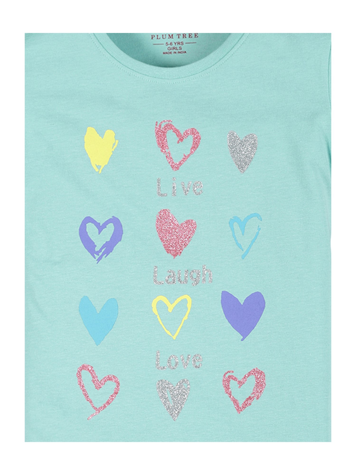 Plum Tree Kids Green & Navy Printed Top with Shorts