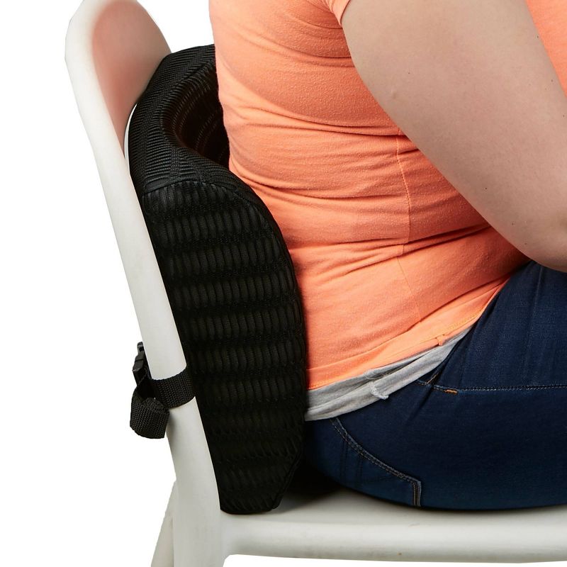 Mind Reader Memory Foam Lumbar Support Back Cushion