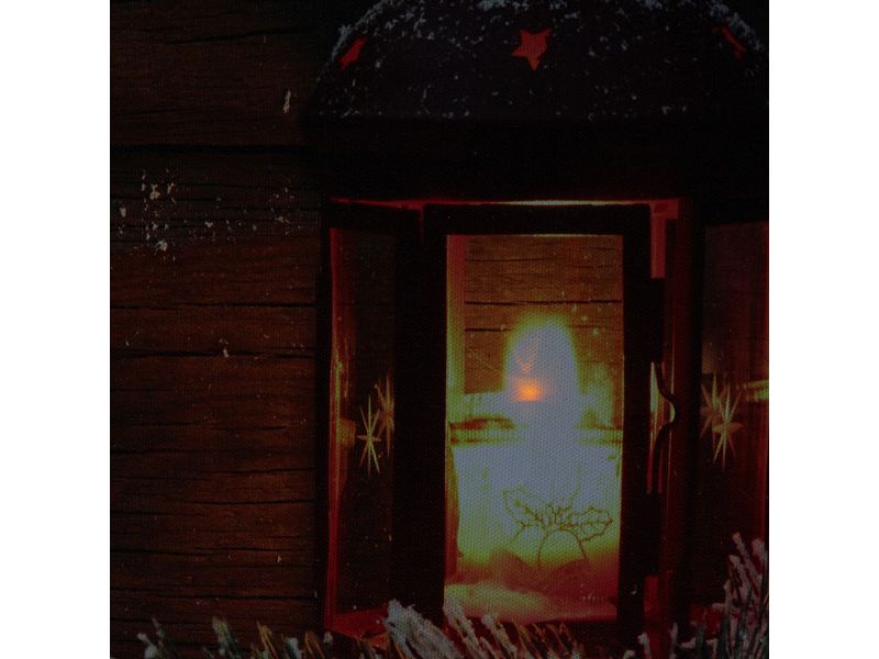 Northlight LED Lighted Spring Bamboo Candle in Vase Canvas Wall Art 15.75" x 11.75"