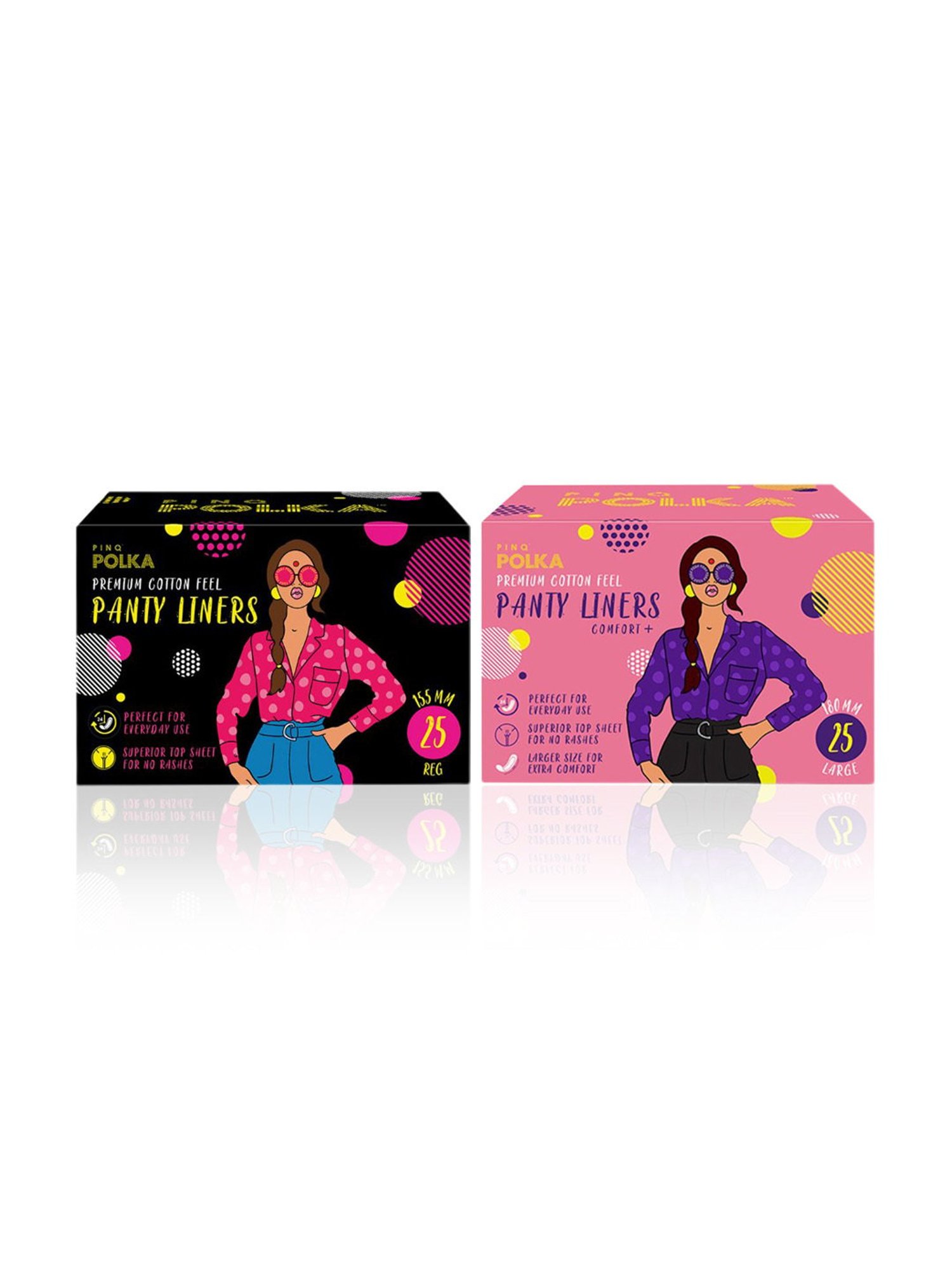 LAIQA Panty Liners (Pack of 3) XS - 60 Panty Liners