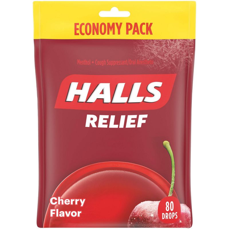 Halls Cough Drops - Cherry - 80ct