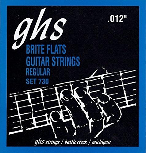 ghs electric guitar strings brite flats reg. 1254 730