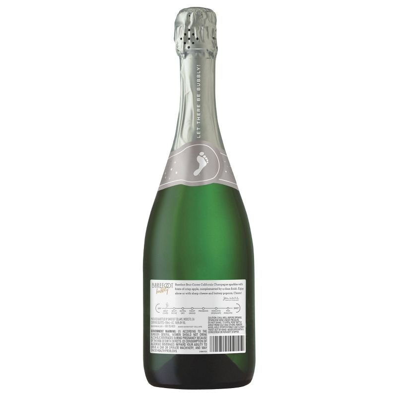 Barefoot Bubbly Brut Sparkling Wine - 750ml Bottle