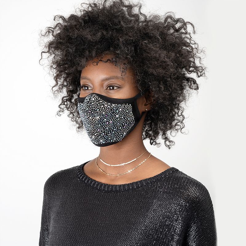 Copper Compression Infused Face Mask - Black - L/XL
