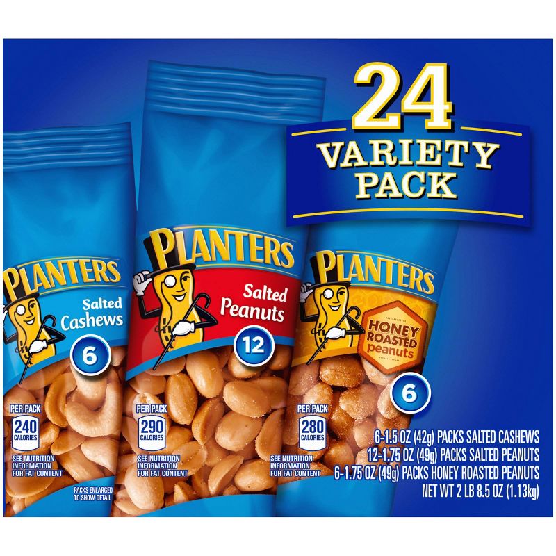 Planters Nuts Variety Pack - 8.5oz/24ct