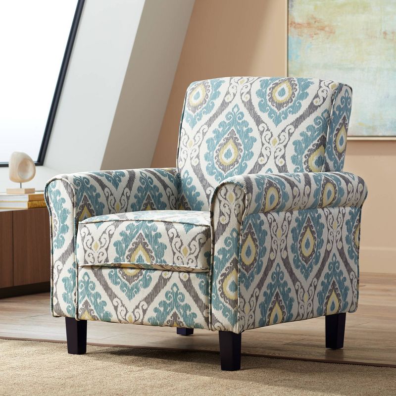 Studio 55D Lansbury Multi-Color Ikat Print Fabric Accent Chair
