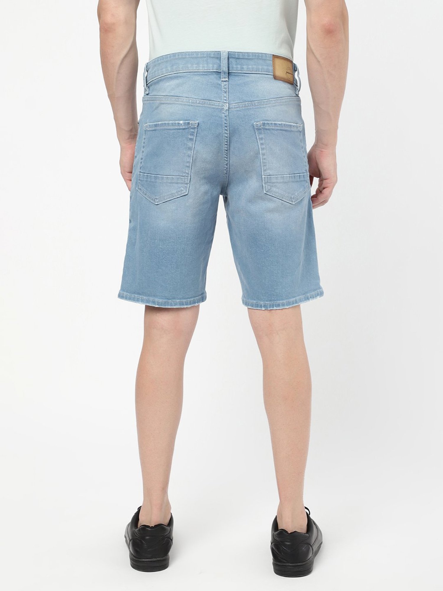 Passion Light Blue Regular Fit Denim Shorts