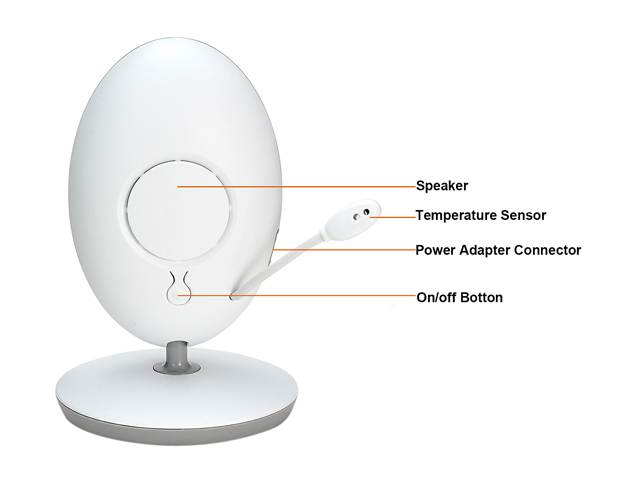 Fitnate&reg; Wireless Video Baby Monitor with Digital Camera, Night Vision Temperature Monitoring & 2 Way Talkback System,Larger Monitor