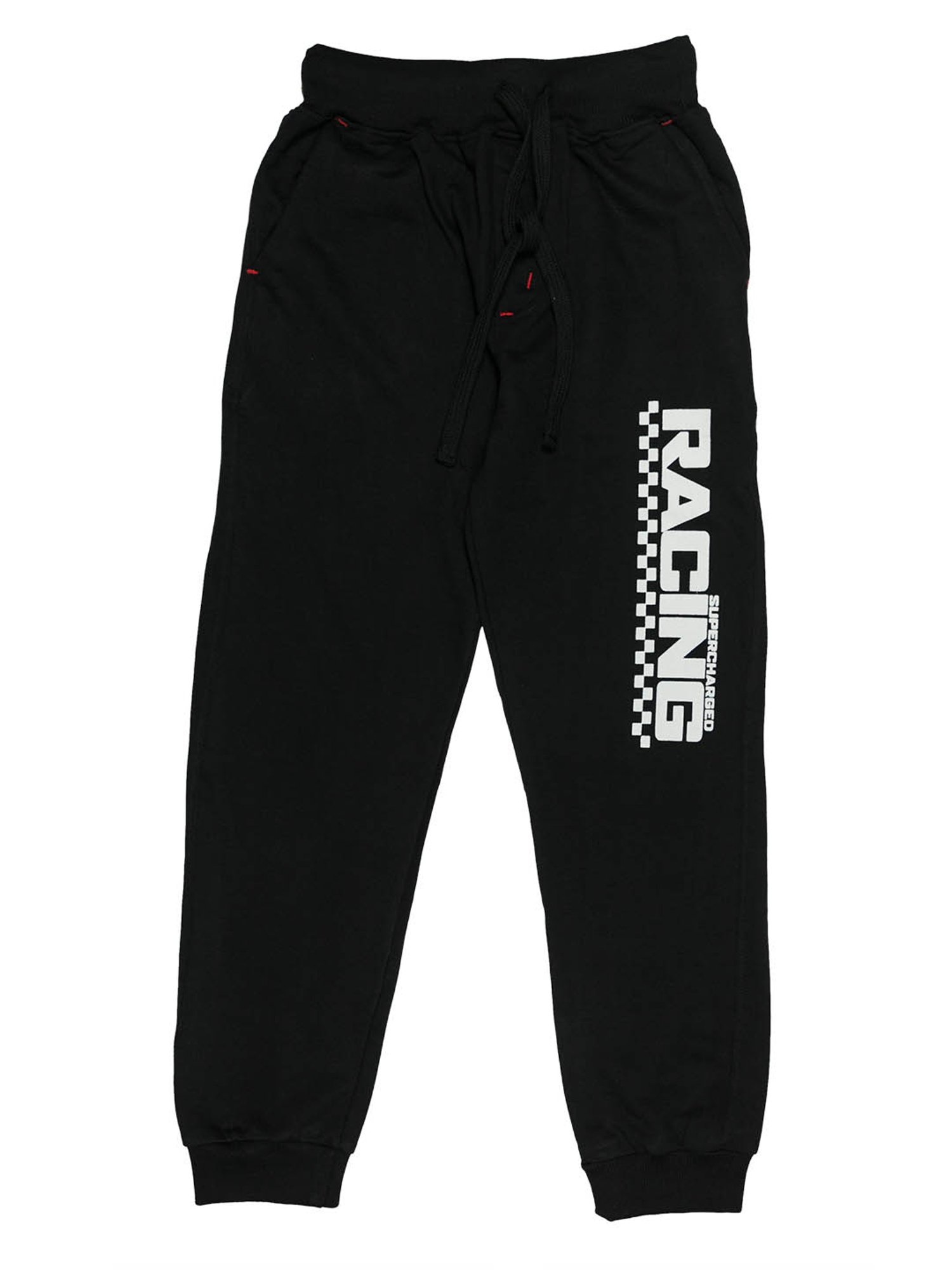 Todd N Teen Kids Rust & Black Graphic Print Joggers (Pack Of 2)