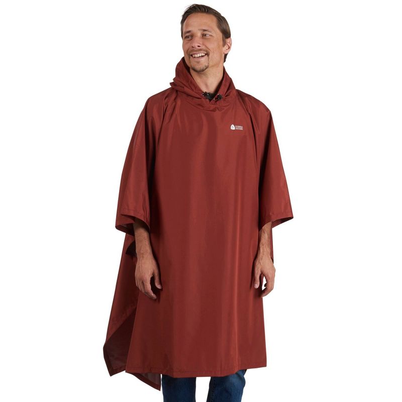 Sierra Designs Adult Poncho - Red