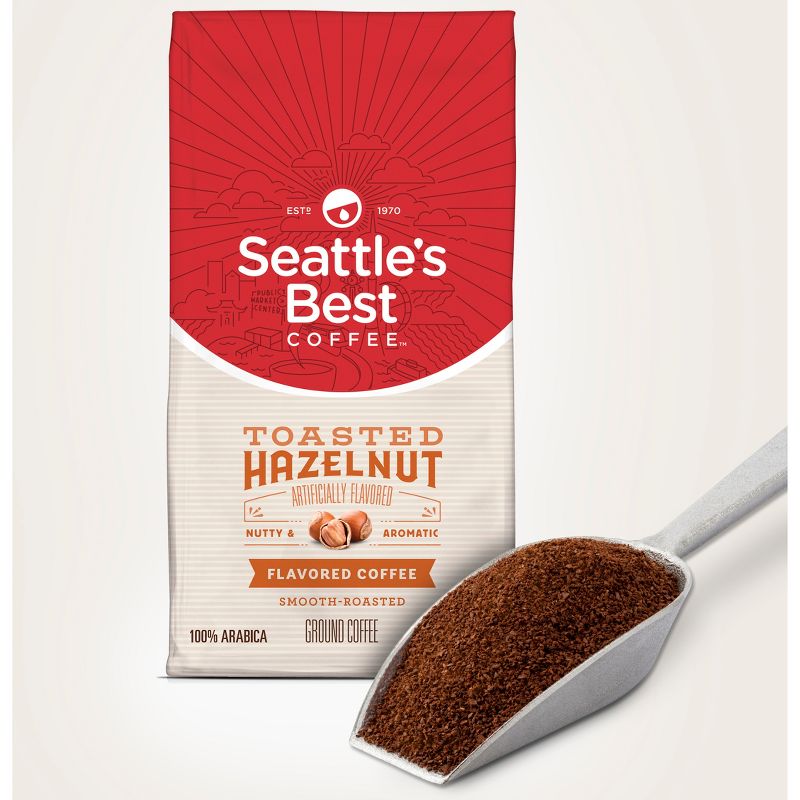 Seattle's Best Coffee Toasted Hazelnut Medium Roast Ground Coffee - 12oz