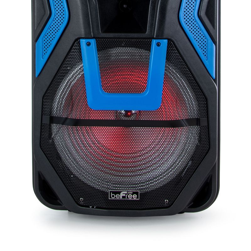 beFree Sound 15 Inch Rechargeable Bluetooth Portable Party PA Speaker System With SD/FM/USB Inputs