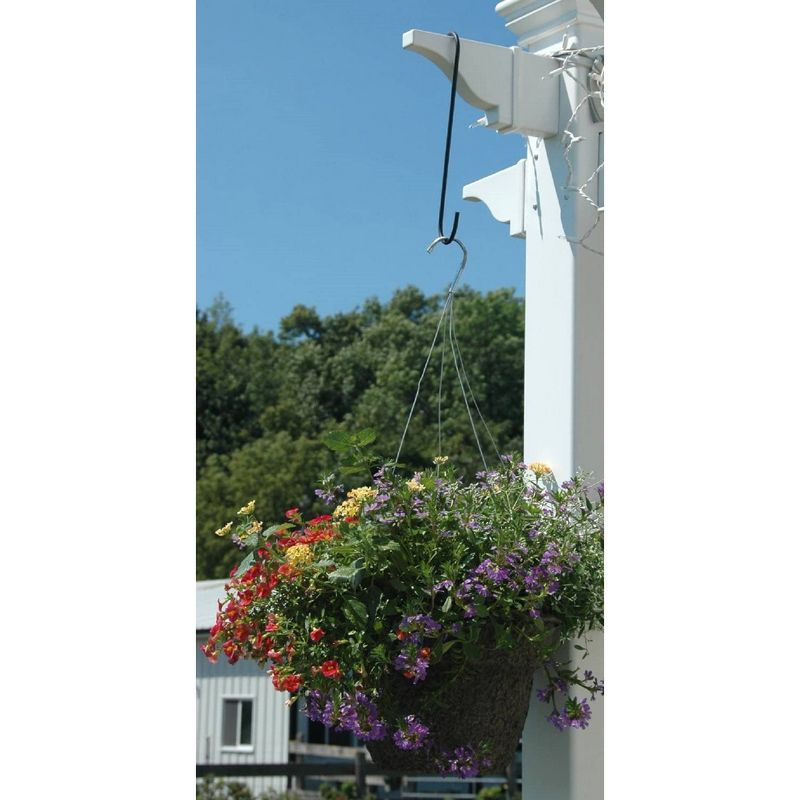 25pk 24" Galvanized Steel Heavy Duty S-Hook Hangers Gray - Glamos