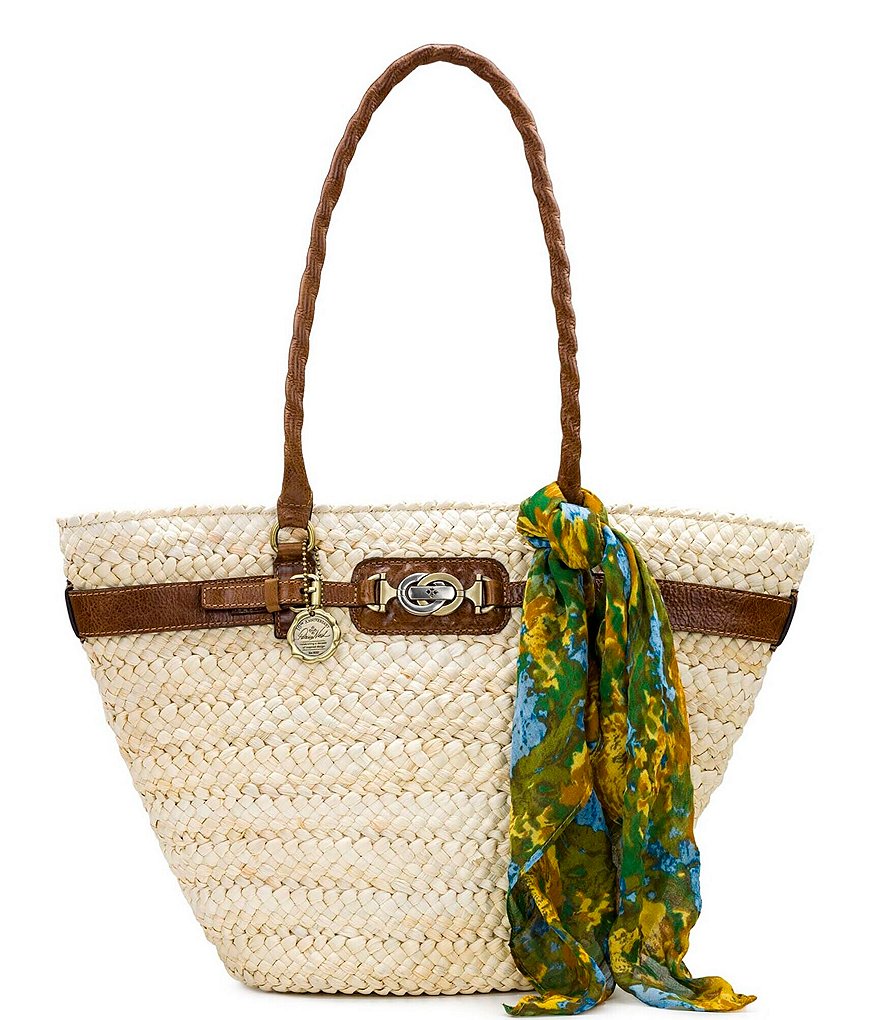Patricia Nash Seasonal Collection Vieste Straw Tote Bag