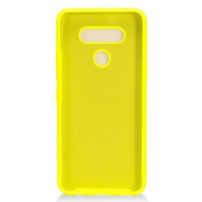 For LG K51 Yellow Nano Silicone Gel Rubber Case